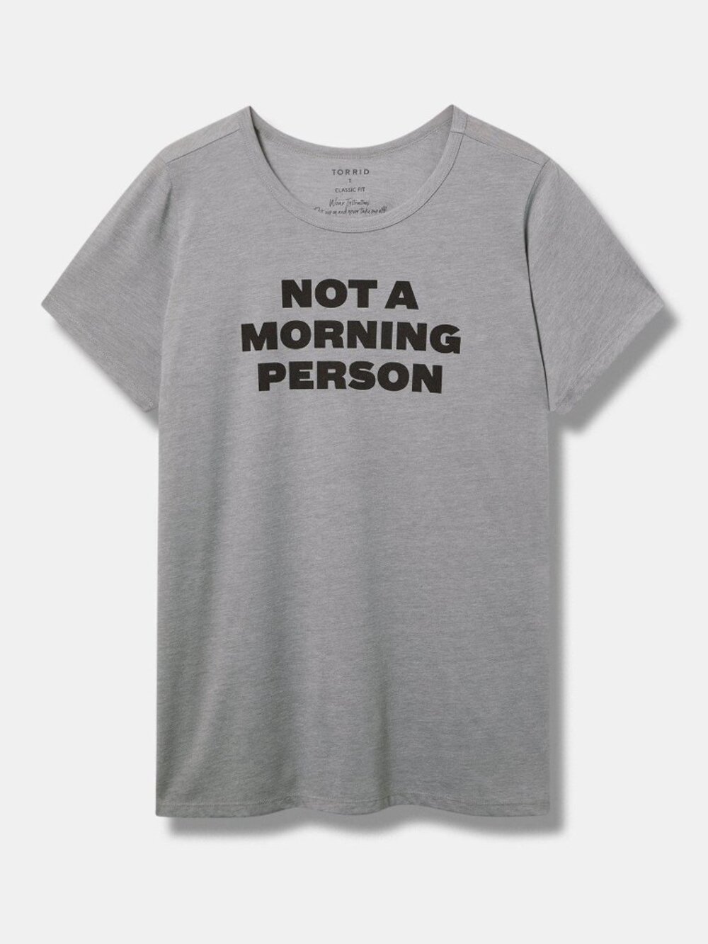 Not a Morning Person Classic Fit Jersey Crew Tee Size 6X (30/32)